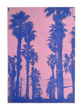 ORIGINELE PALM SCENE MONOPRINT - LICHTROZE