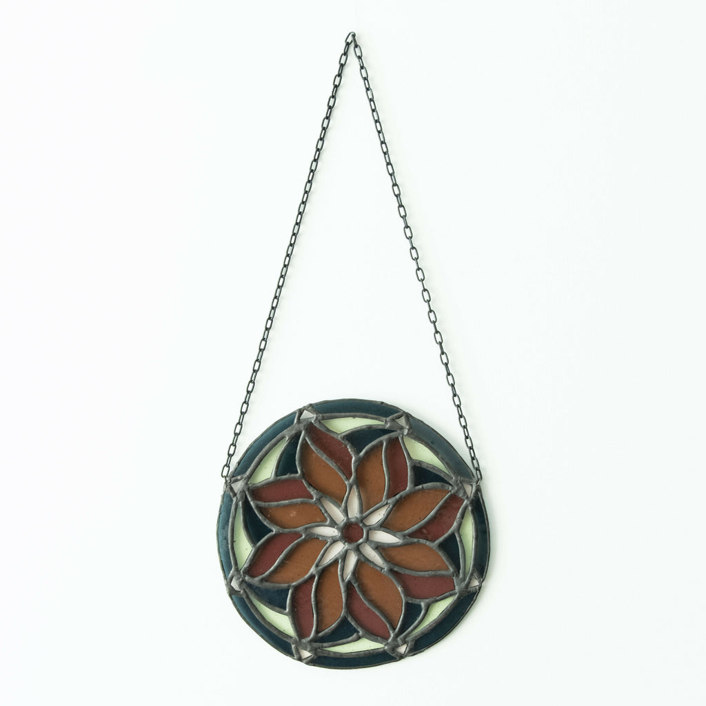 Stained Glass Mandala Pink/Green
