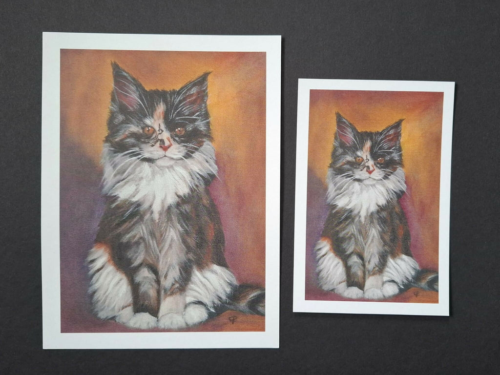 Cat print 'Luna'