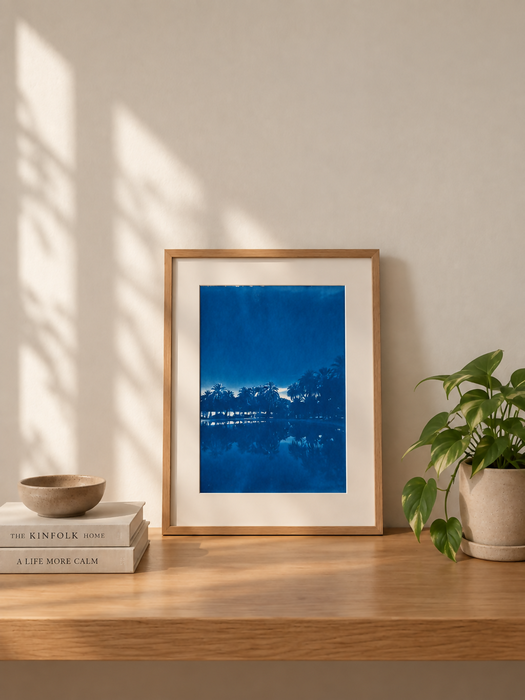 PALM SCENE - ORIGINAL CYANOTYPE