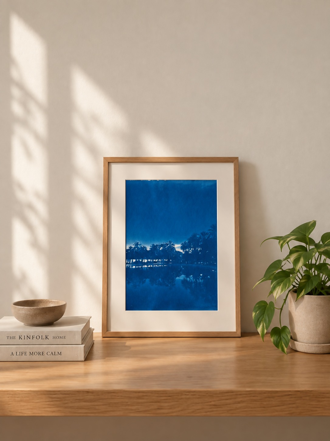 PALM SCENE - ORIGINAL CYANOTYPE