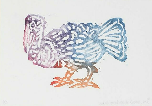 Vogels - Set van 3 ansichtkaarten/prints