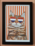 Cat print 'Prins poes van Oranje'
