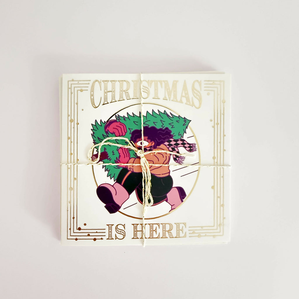 Kerststress - een ansichtkaartenset