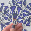 Slaperige vleermuis vinylsticker