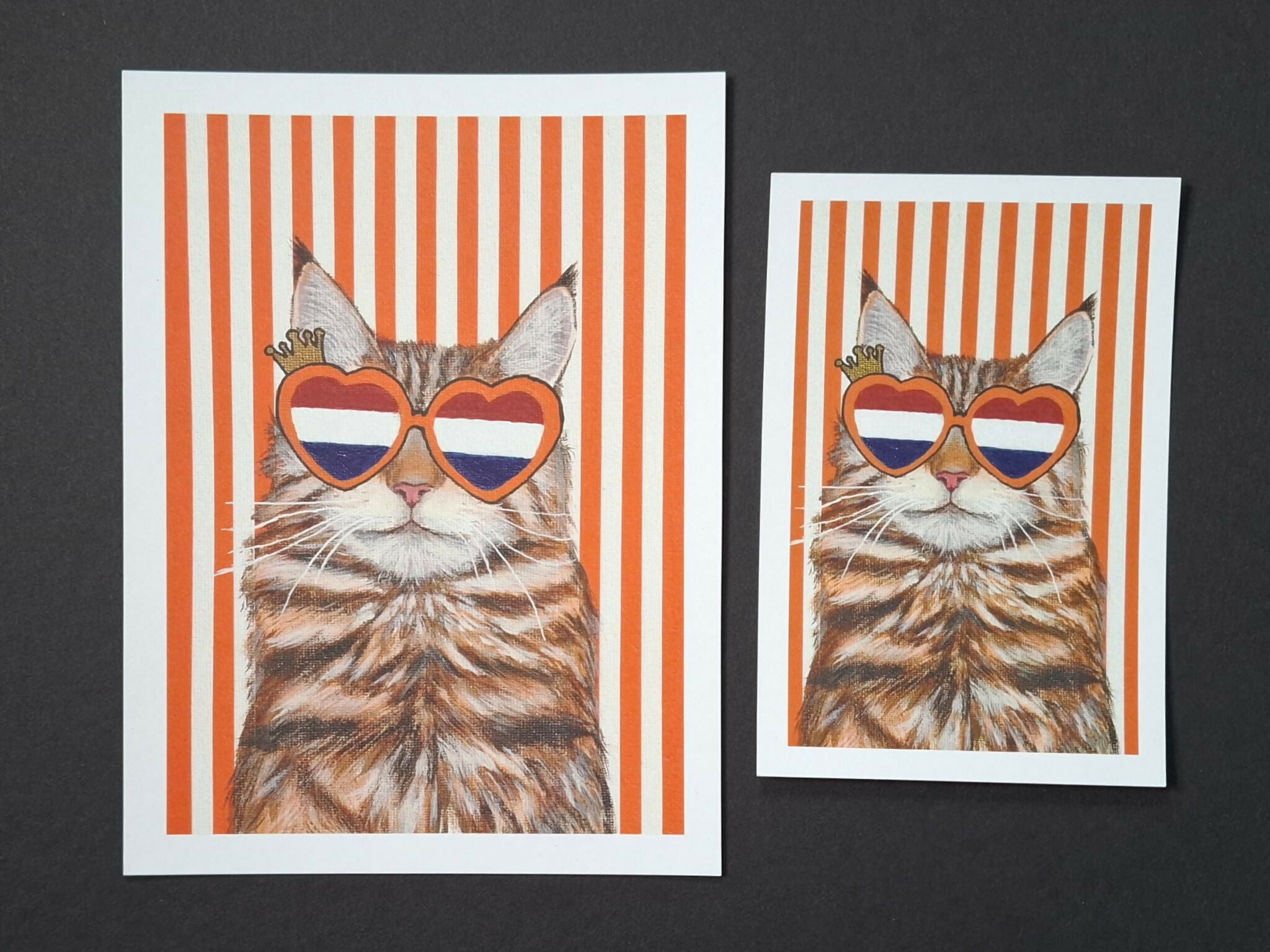 Cat print 'Prins poes van Oranje'