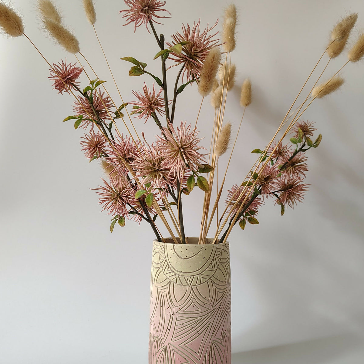 Soft Pink Lotus Vase