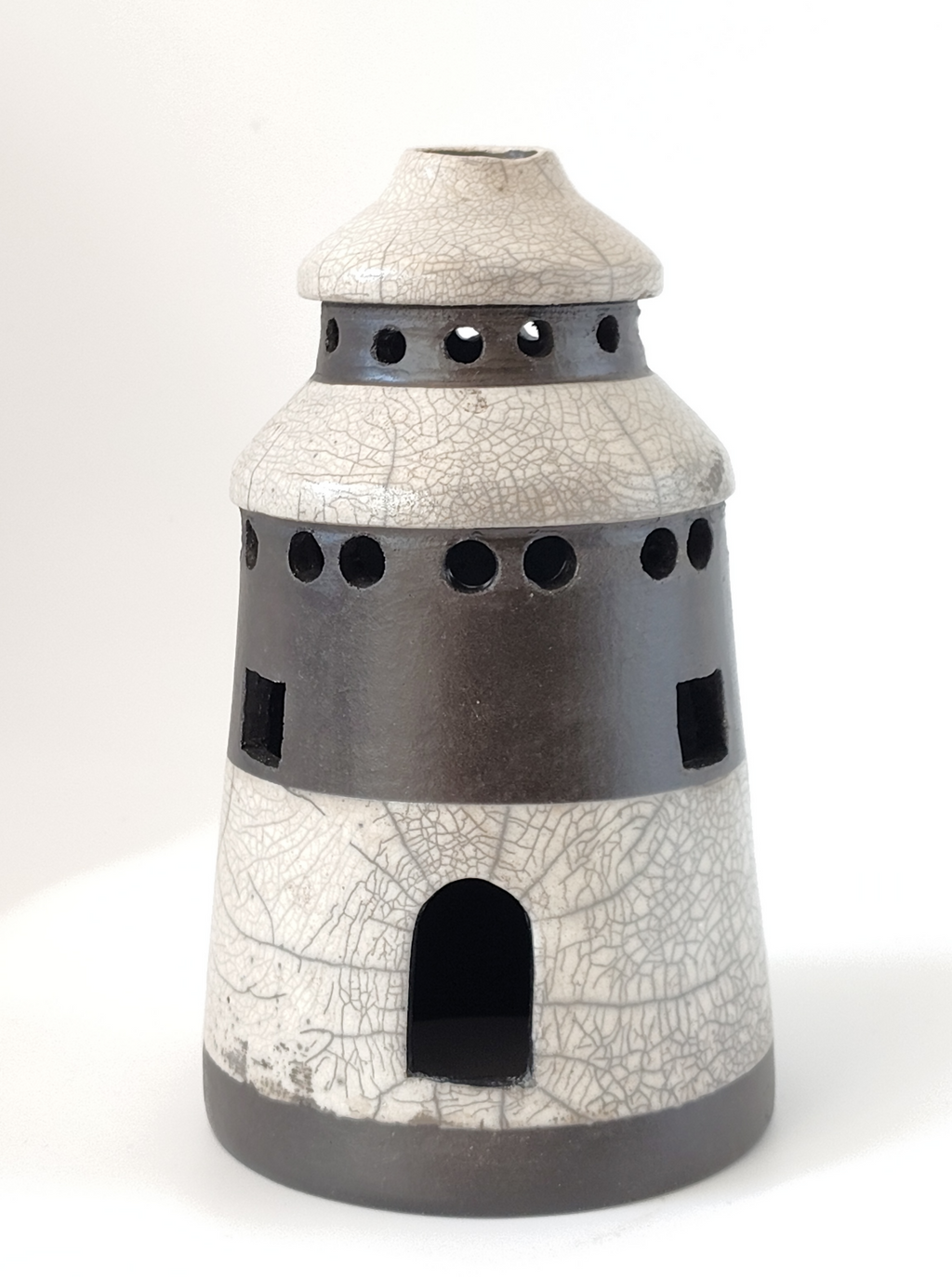 Raku-vuurtoren, lantaarn van Sabrina keramiek – foto 3