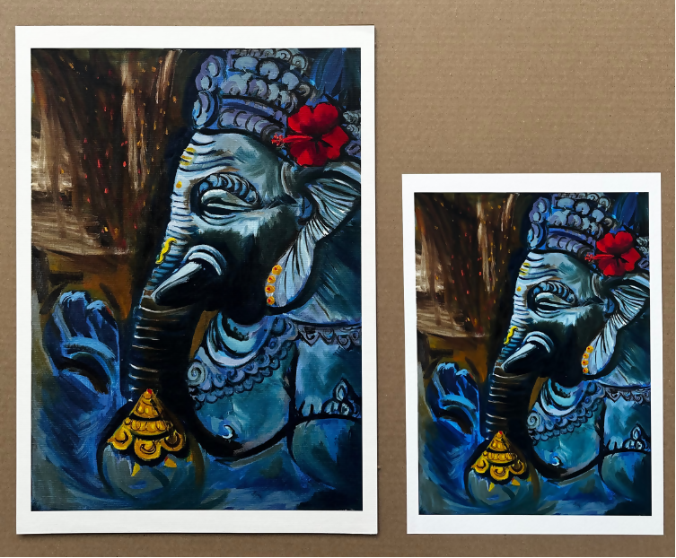 Heer Ganesh – A4 Fine Art Print