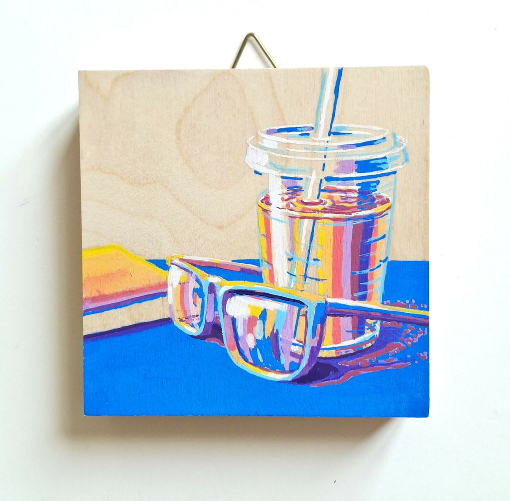 Zomerse Sferen schilderij op hout