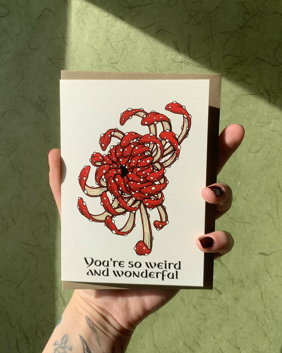 Weird and Wonderful  - Kaart + Envelop