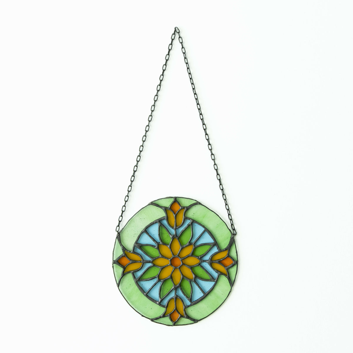 Glas in lood mandala bloem