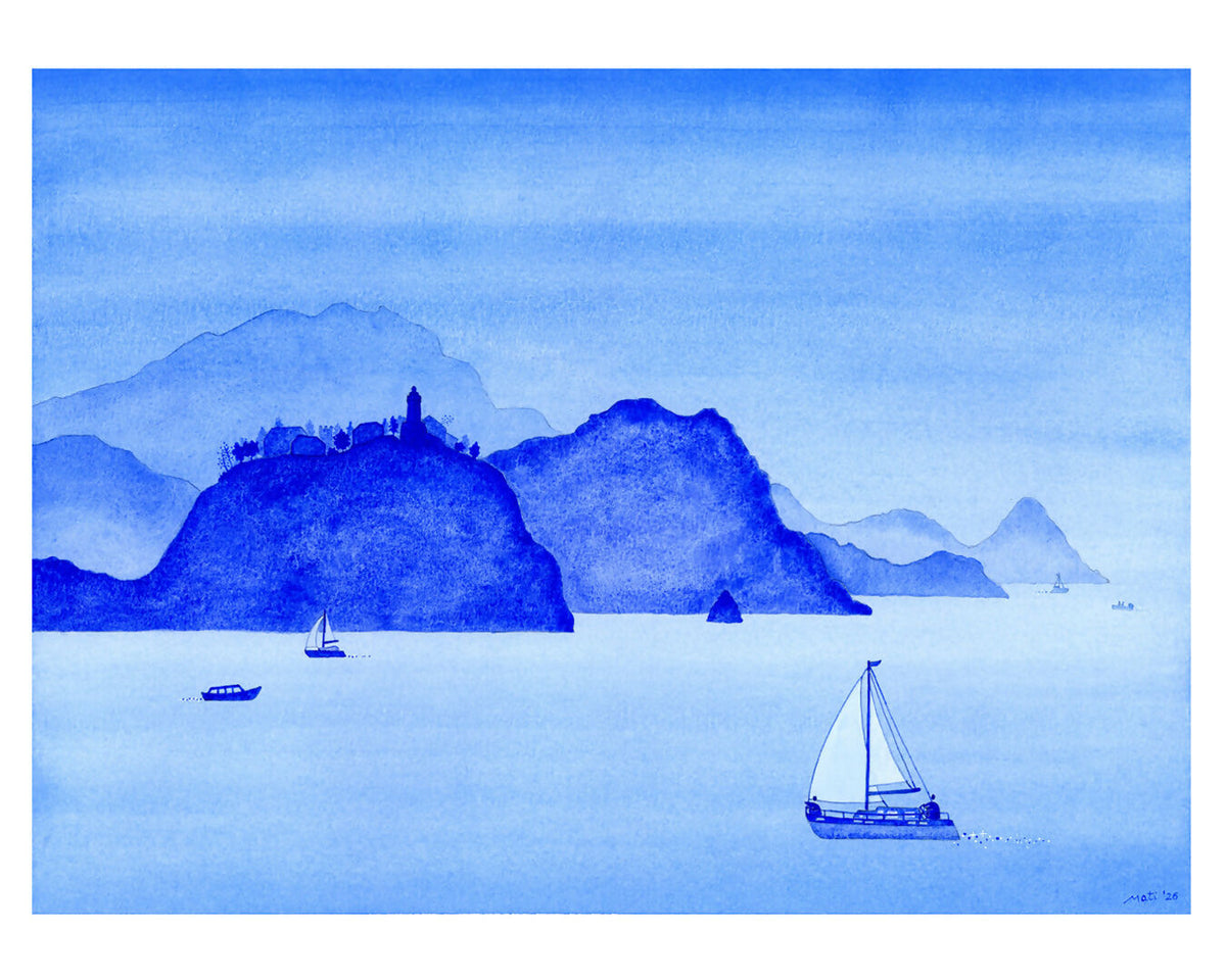 Approaching the island