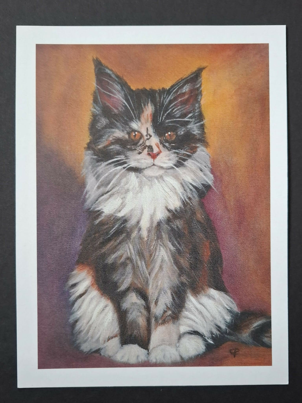 Cat print 'Luna'