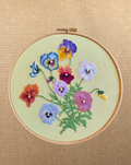 Colorfull pansy flowers