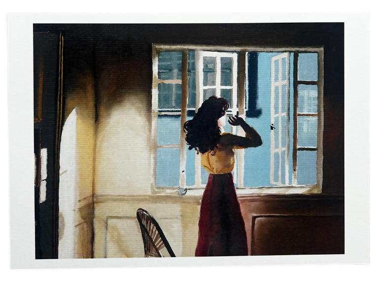 Girl in the window – Fine Art Print