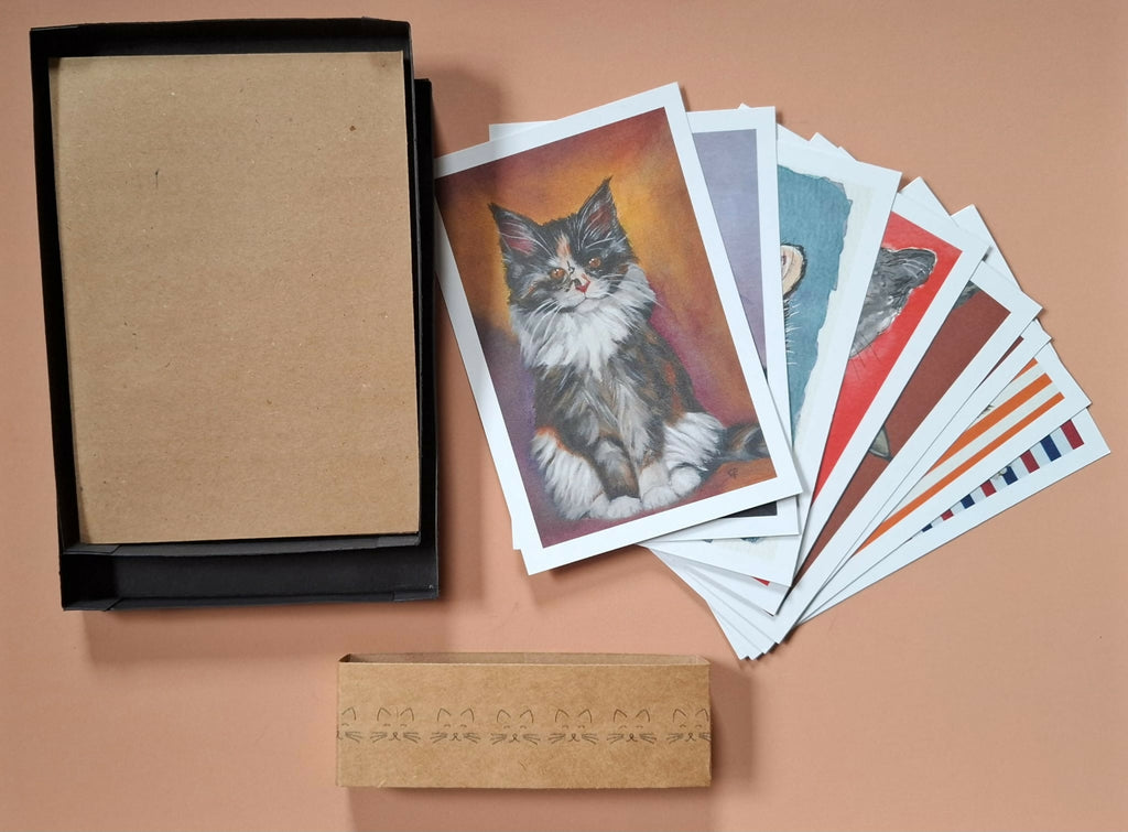 Set of 8 Cat Art Prints – A Purrfect Gift for Cat Lovers