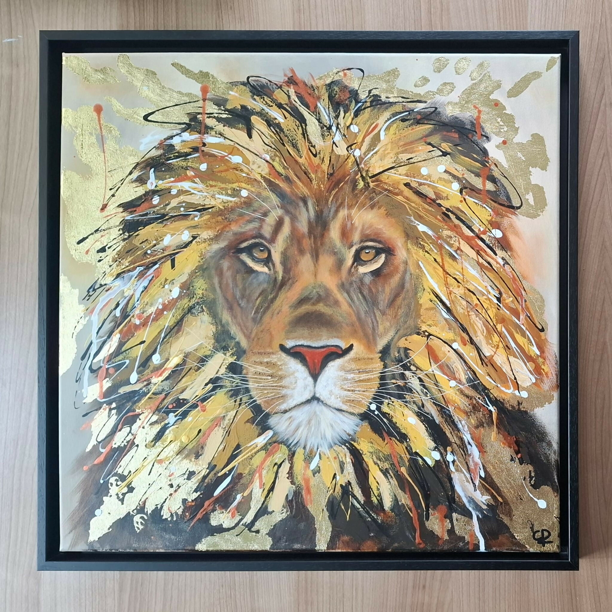 Acrylic painting - Not your average cat