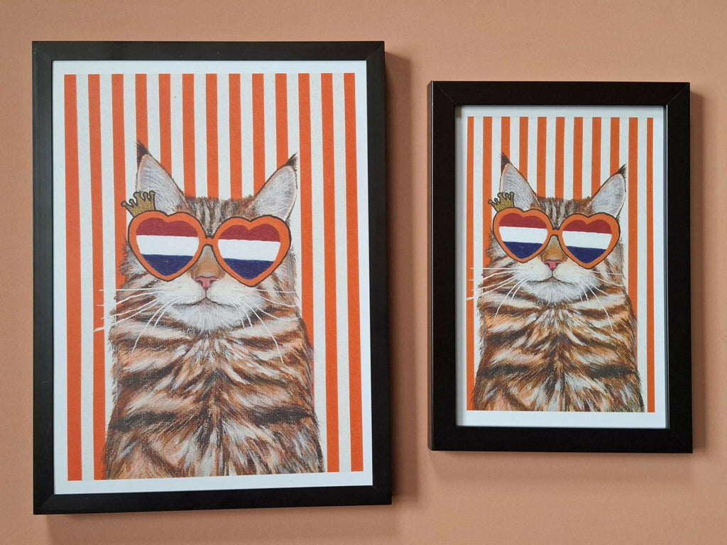 Cat print 'Prins poes van Oranje'
