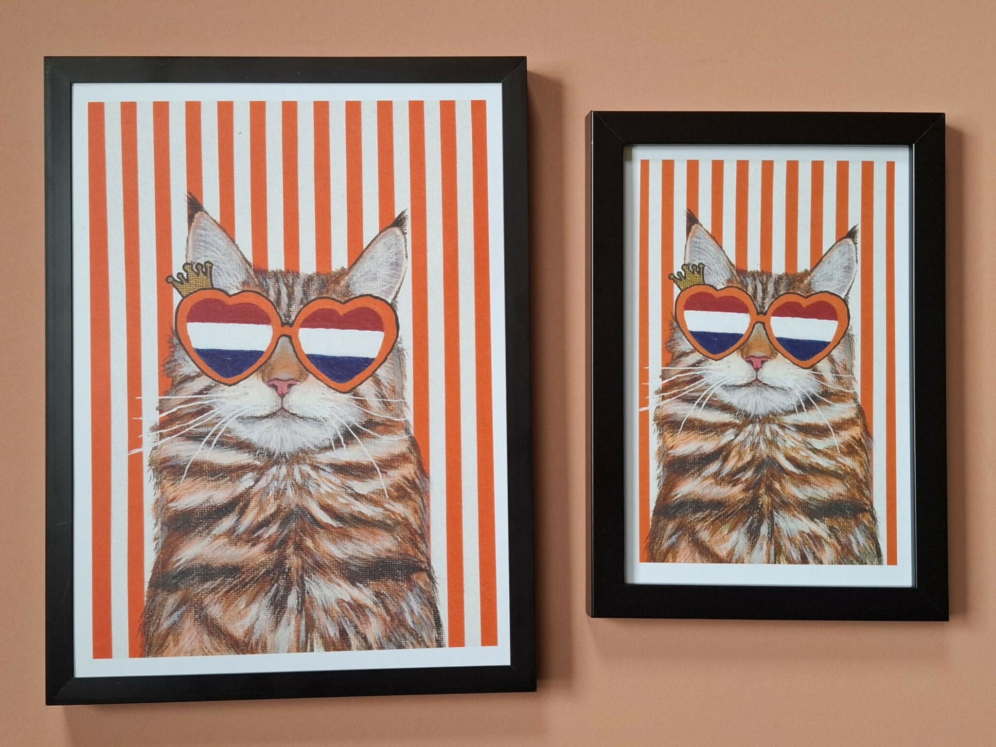 Cat print 'Prins poes van Oranje'