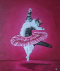 Oil painting - Pas de chat