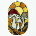 Glas-in-lood paddenstoelen