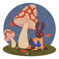 Autumn Bunny Print