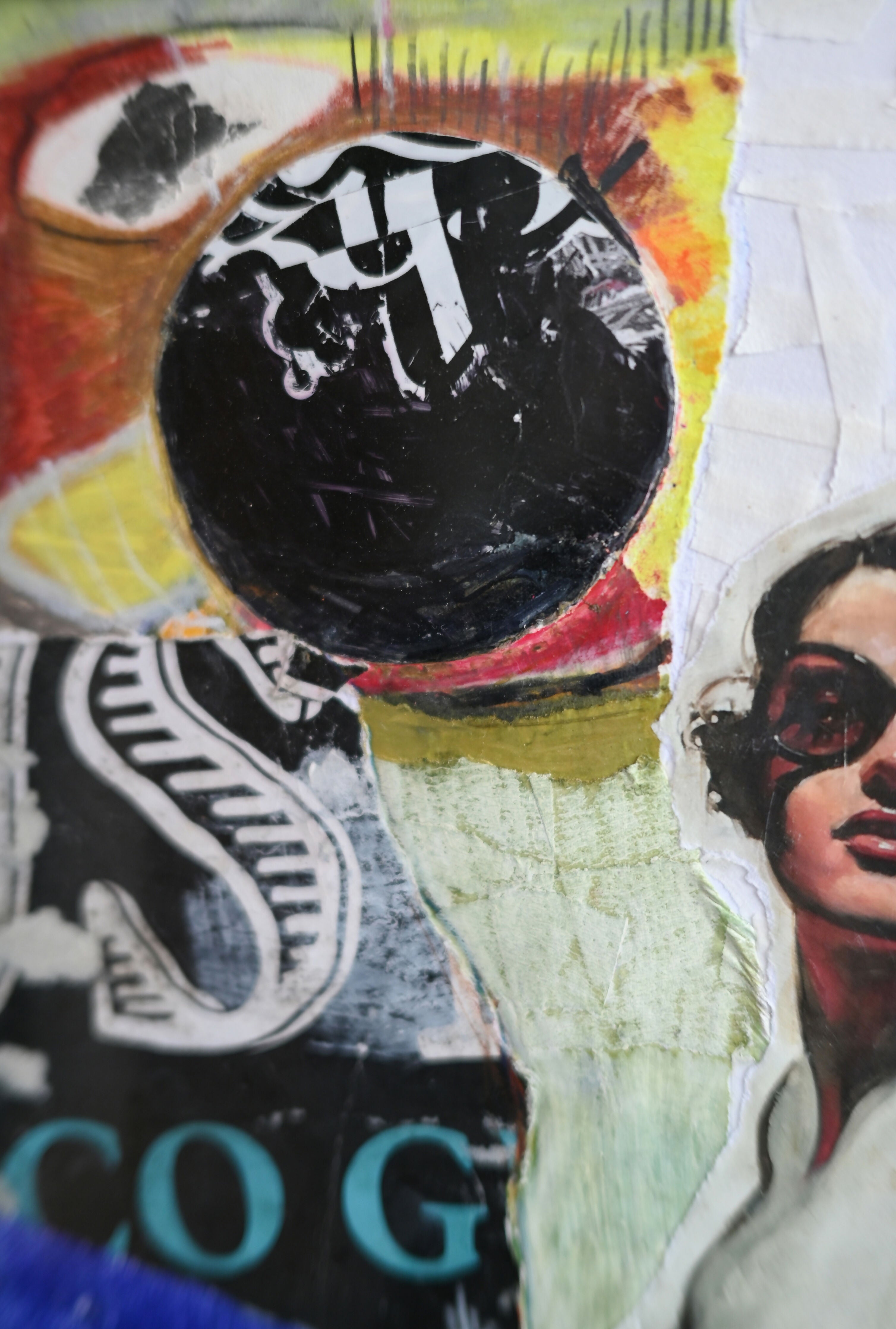 Collage op de muur met Mixed Media
