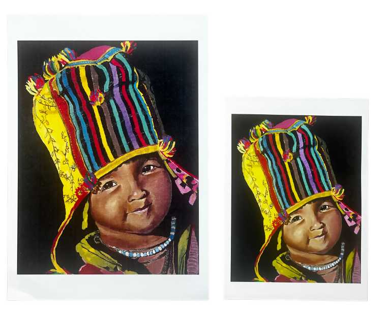 Peruaans kind – Fine Art Print op A3-formaat