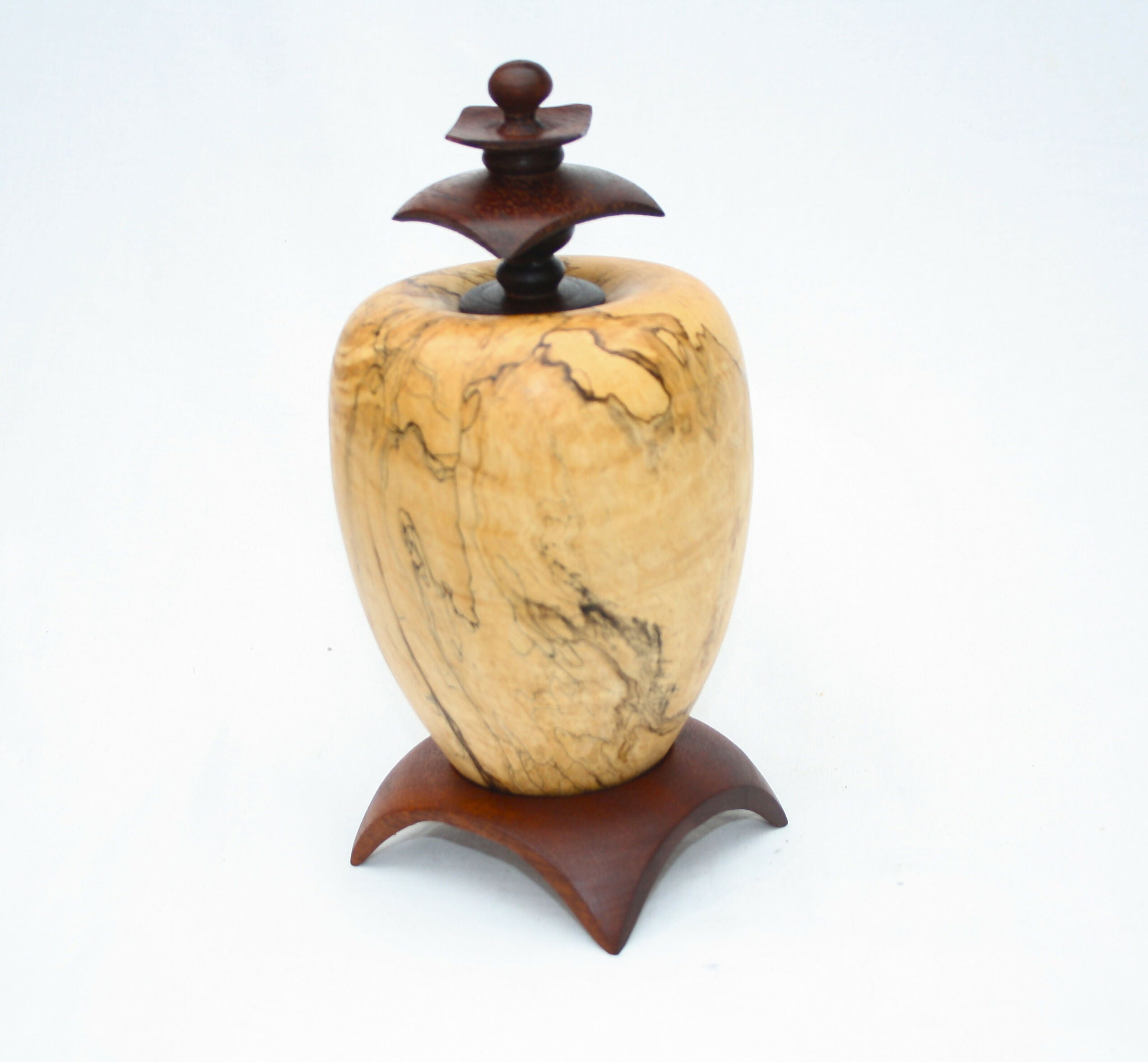 Oriental Vase with foot and lid