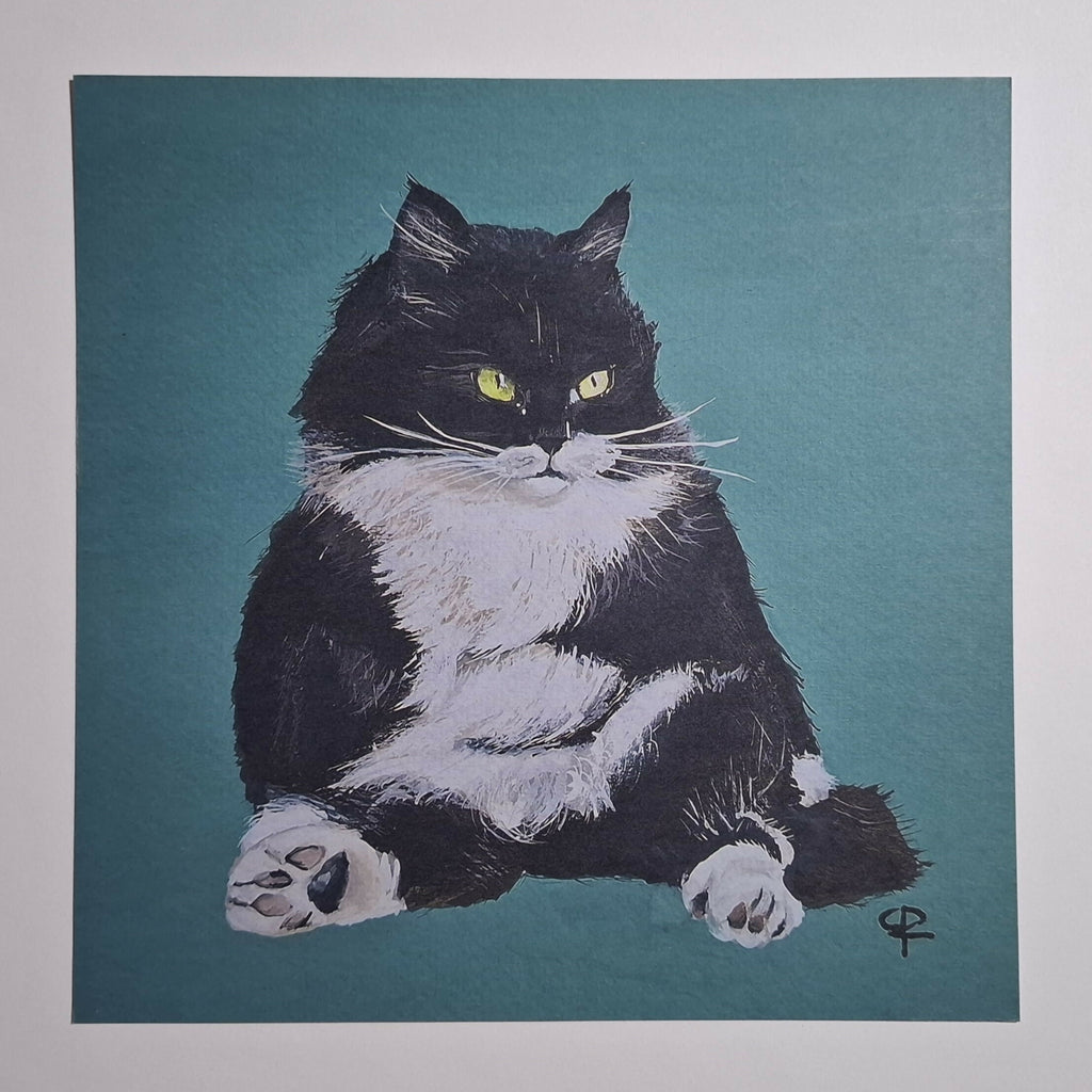 Cat print 'Zitpoes'