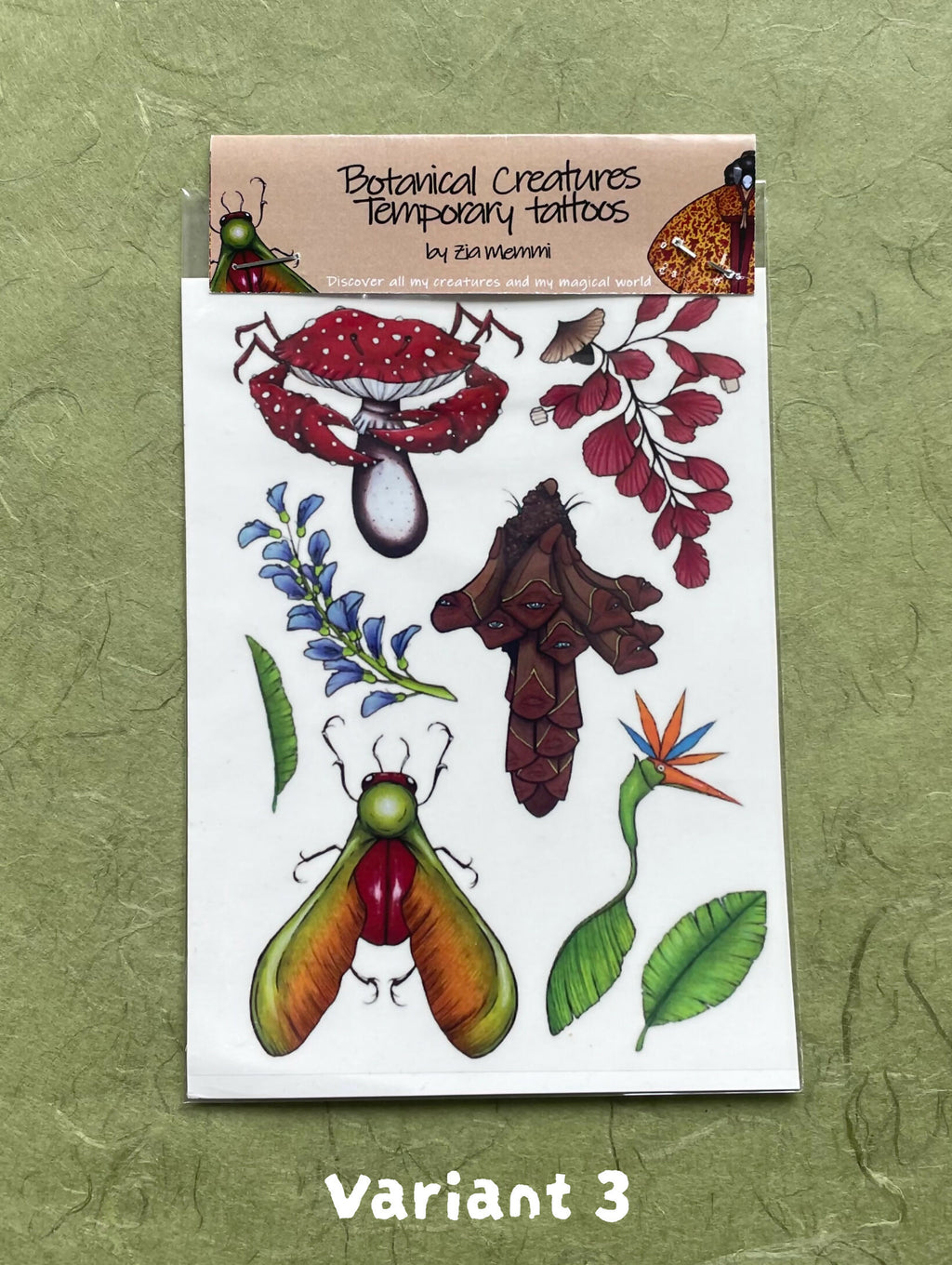 Botanische wezens Tijdelijke tatoeages