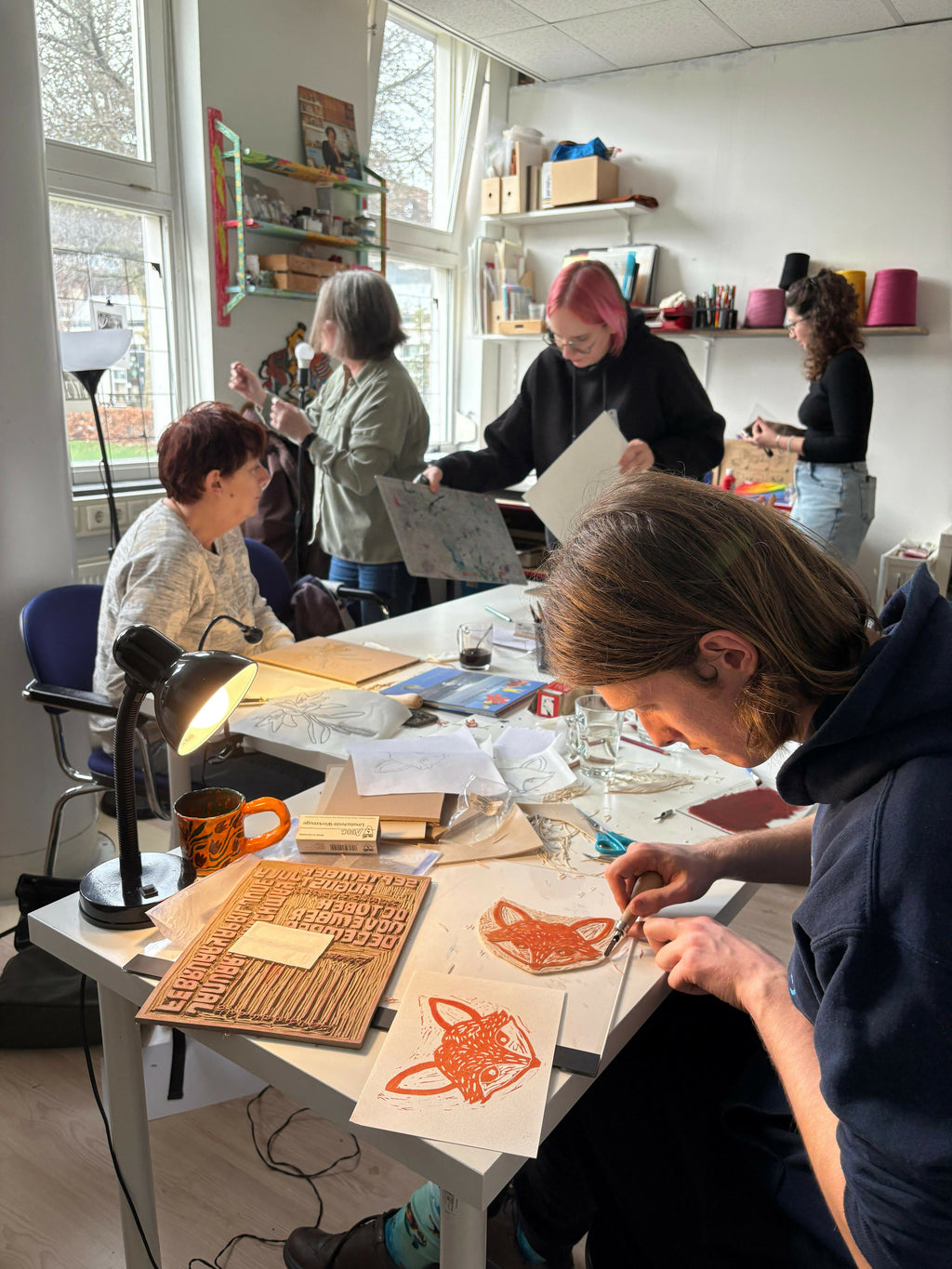 Linosnede-workshop
