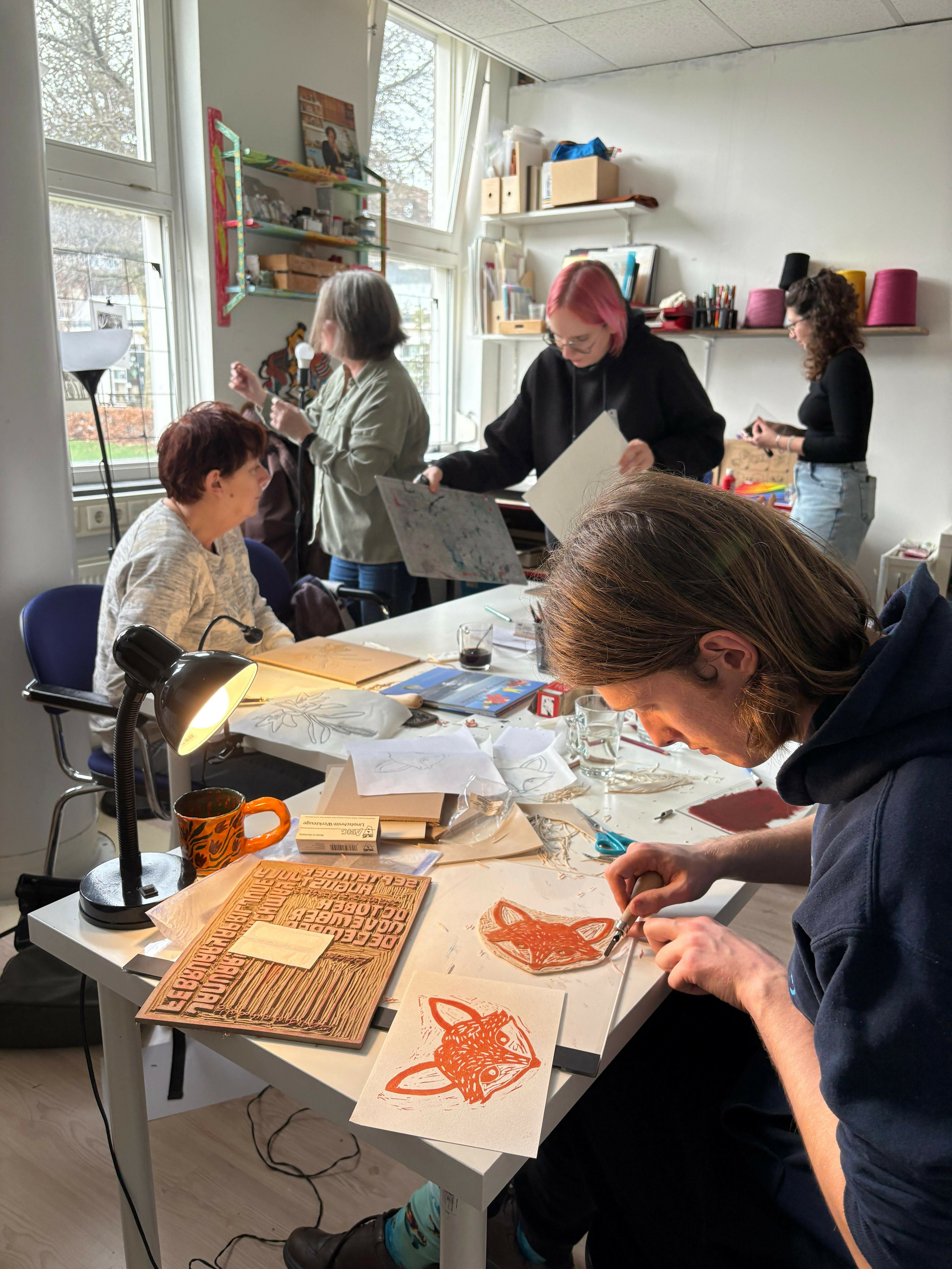 Linosnede-workshop