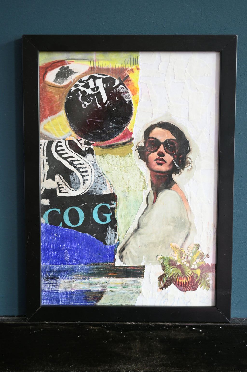 Collage op de muur met Mixed Media