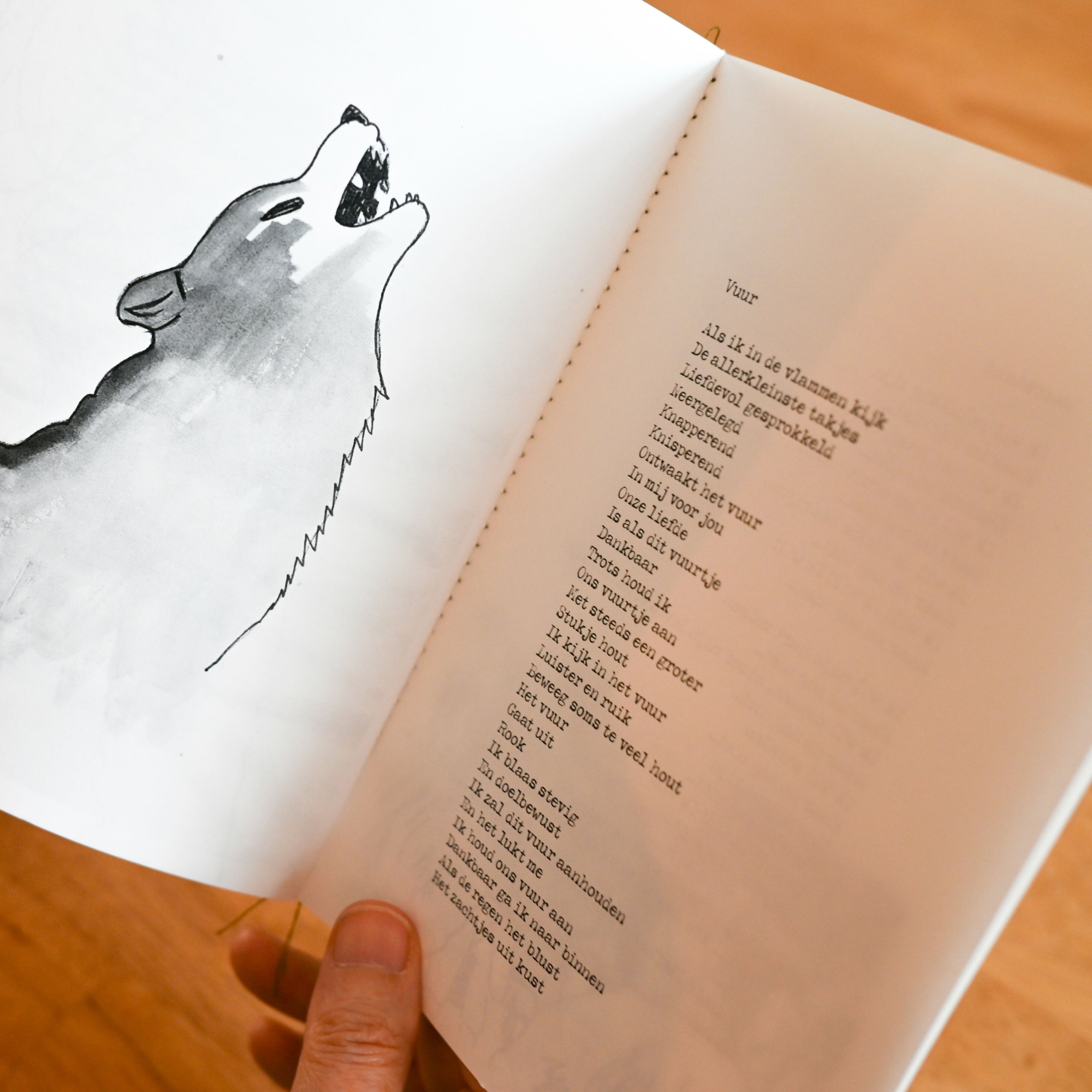 Gedichtenbundel Art to Connect voorlezen lezen illustratie Houd me vast Wolf