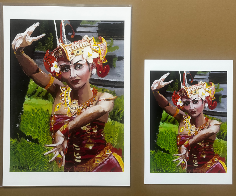The Barong Dancer – A4 sized Fine Art Print