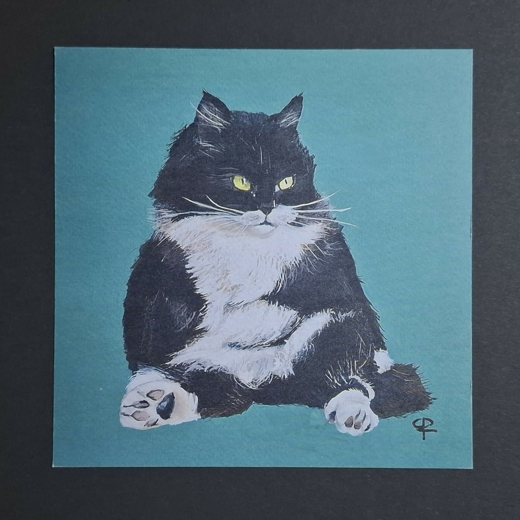 Cat print 'Zitpoes'