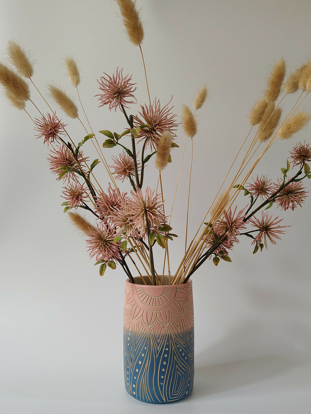 Blue-Pink Sun Vase