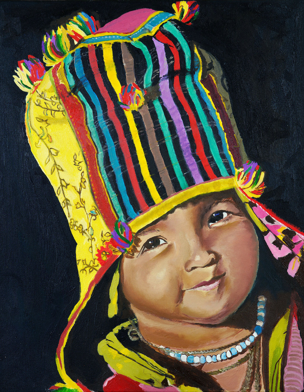 Peruaans kind – Fine Art Print op A3-formaat
