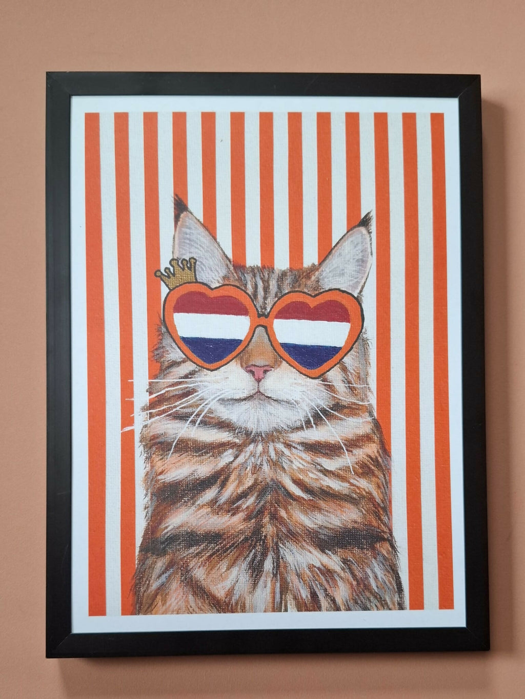 Cat print 'Prins poes van Oranje'