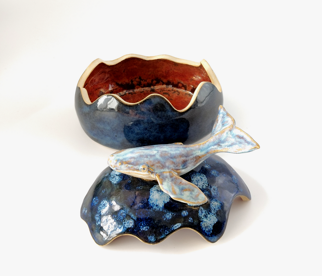 Whale ceramic box by Sabrina keramiek – view 3