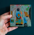 Abstracte wanddecoratie, Mixed Media op hout
