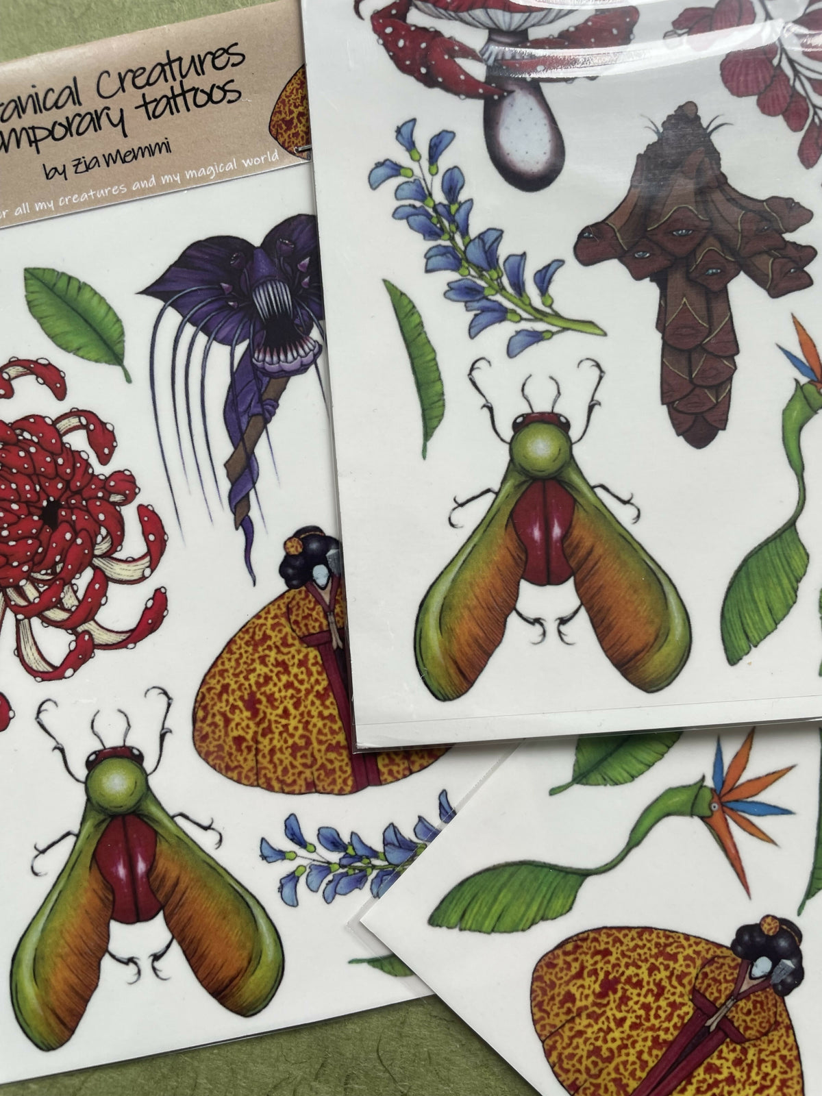 Botanische wezens Tijdelijke tatoeages