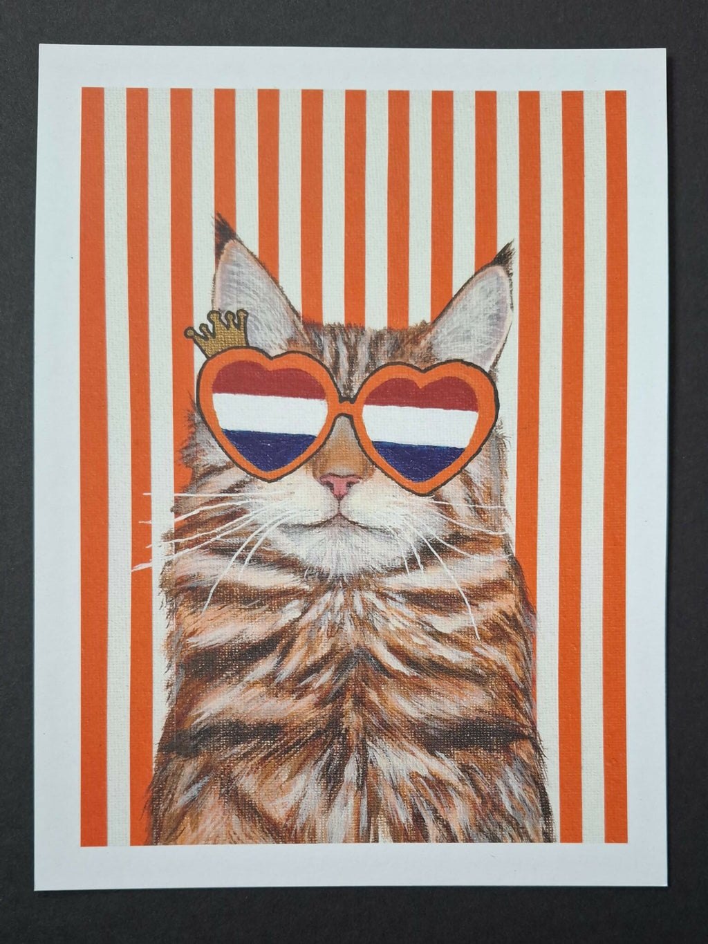 Cat print 'Prins poes van Oranje'