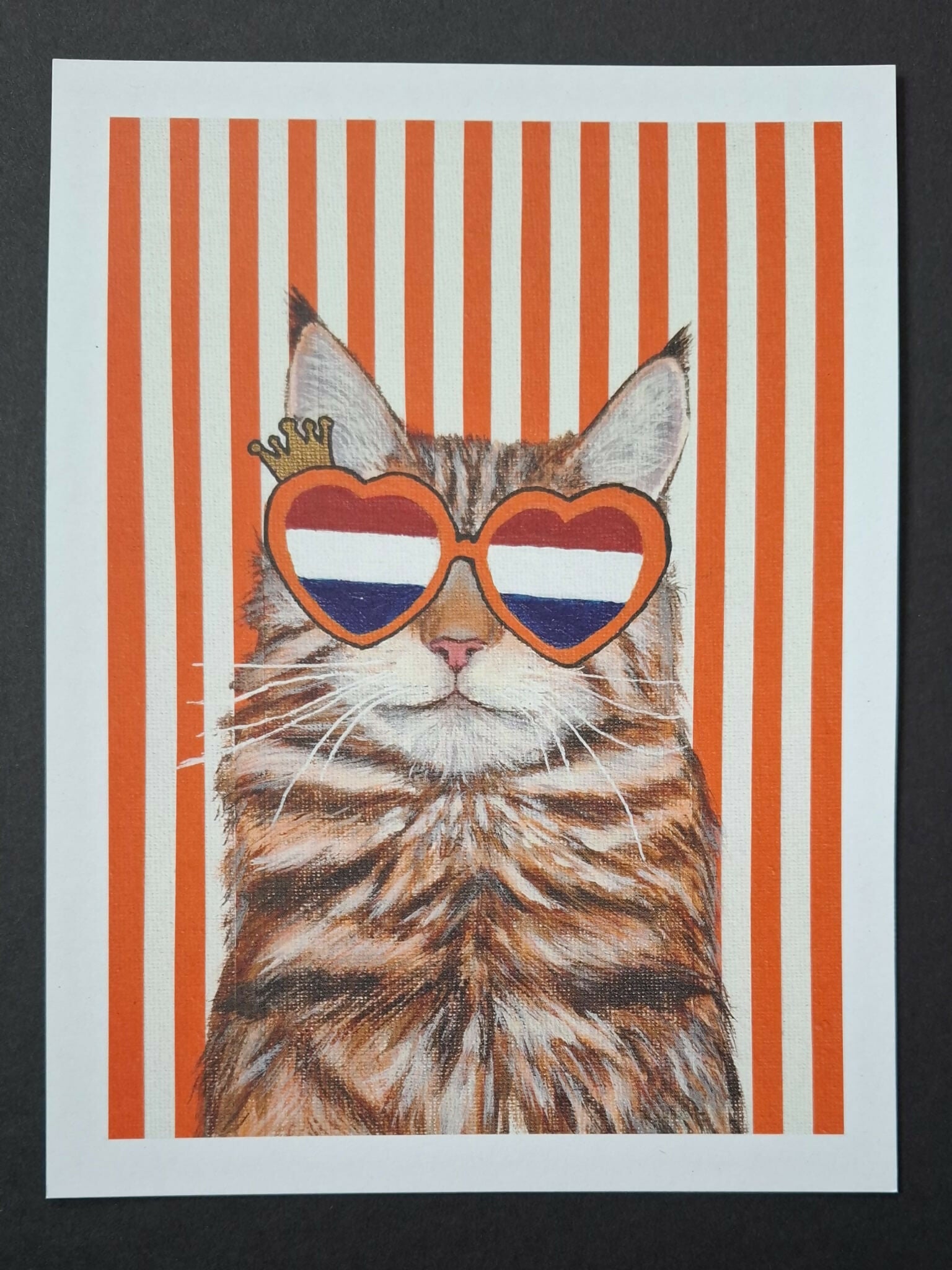Cat print 'Prins poes van Oranje'