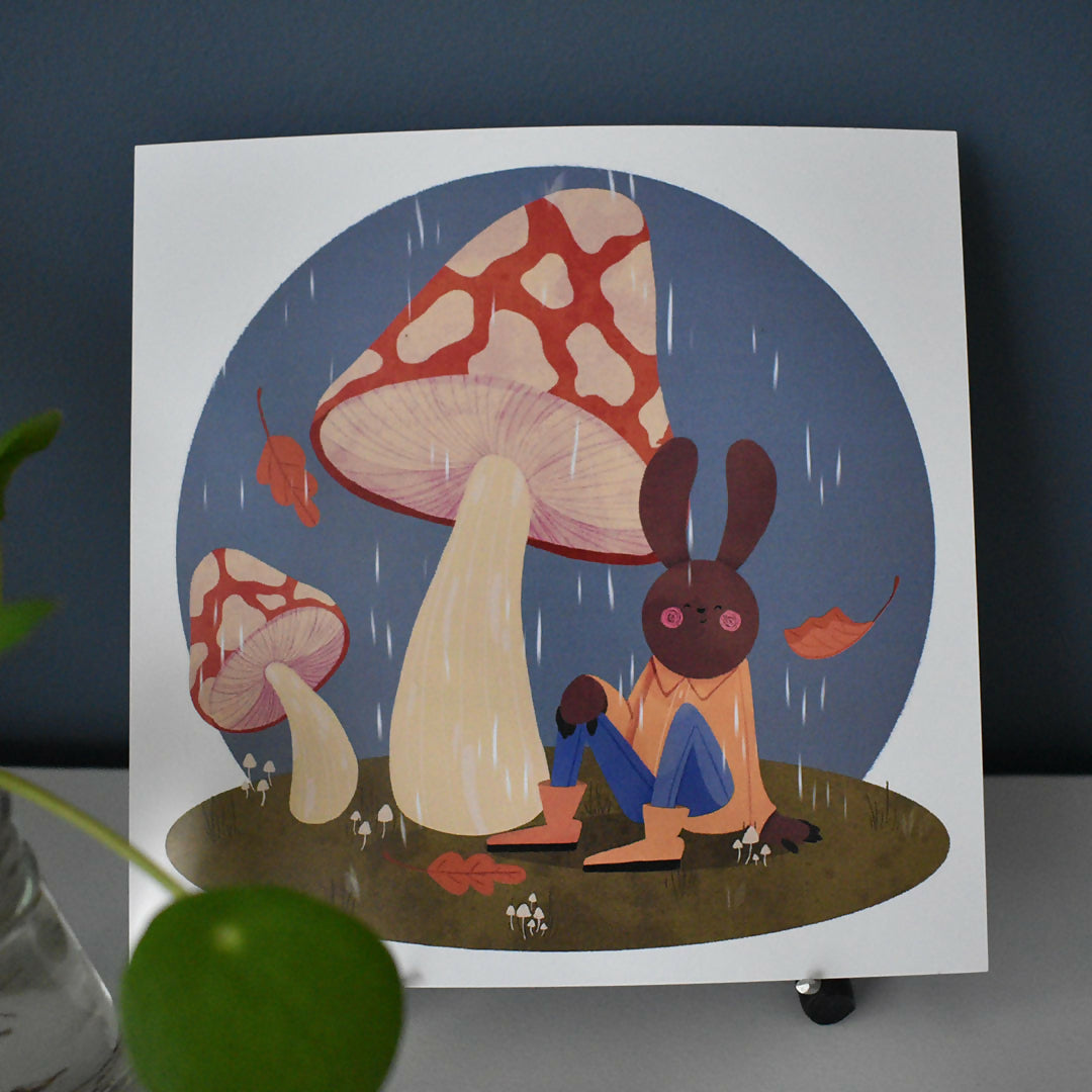 Autumn Bunny Print