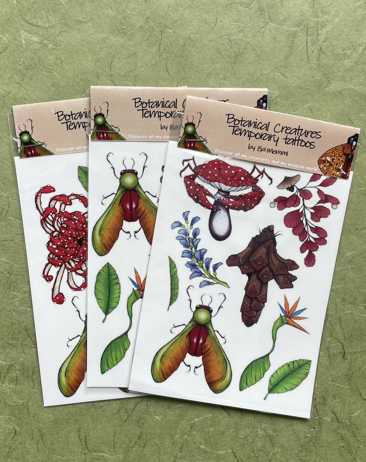 Botanische wezens Tijdelijke tatoeages