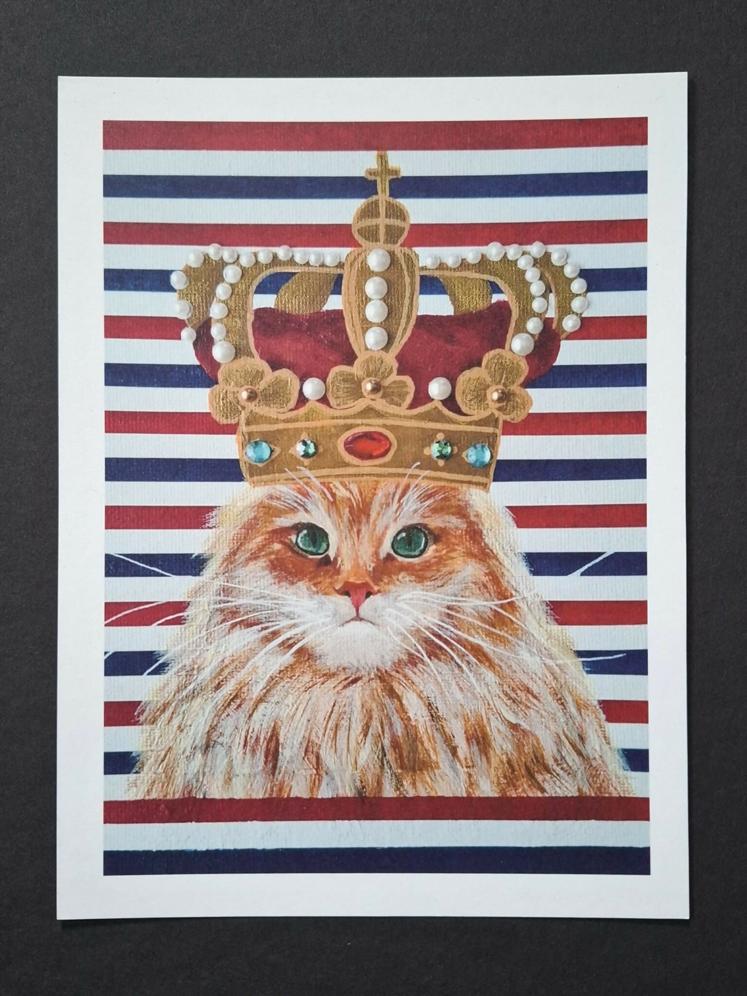 Cat print 'Zijne mauwisteit'