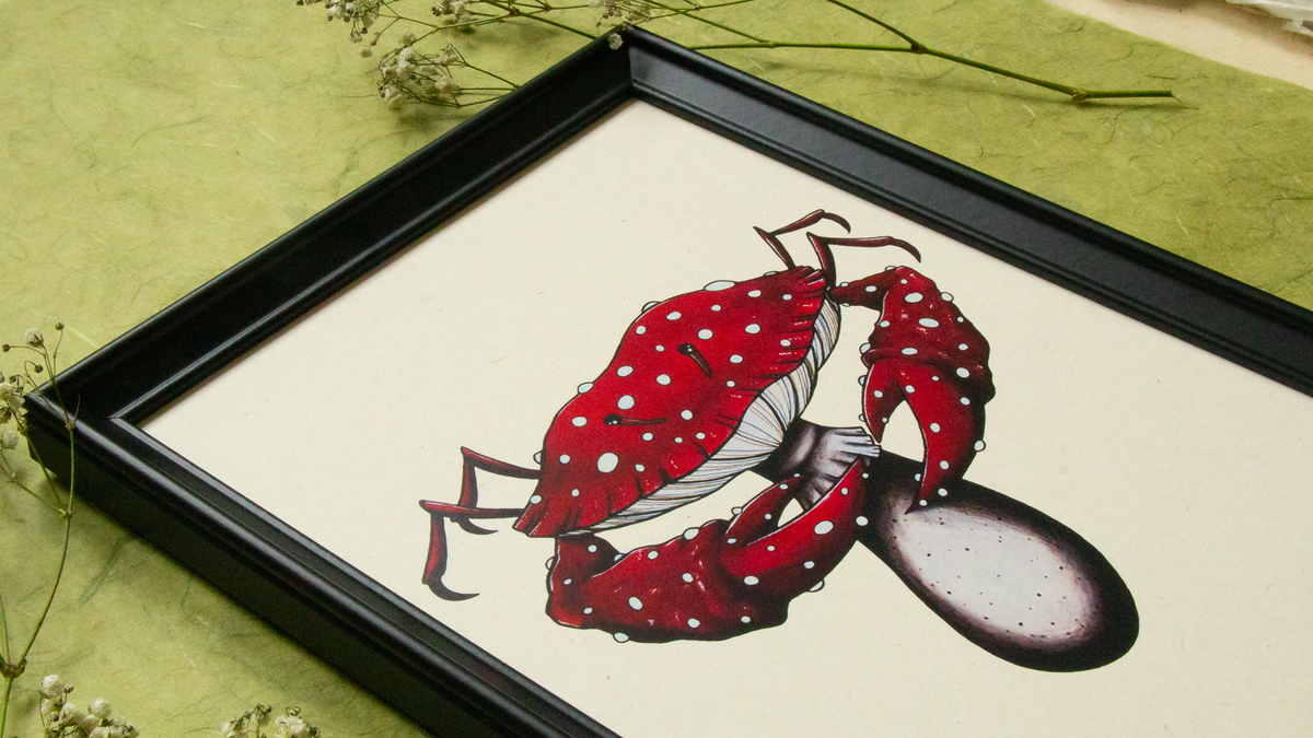 Crab Amanita - Kunstprint